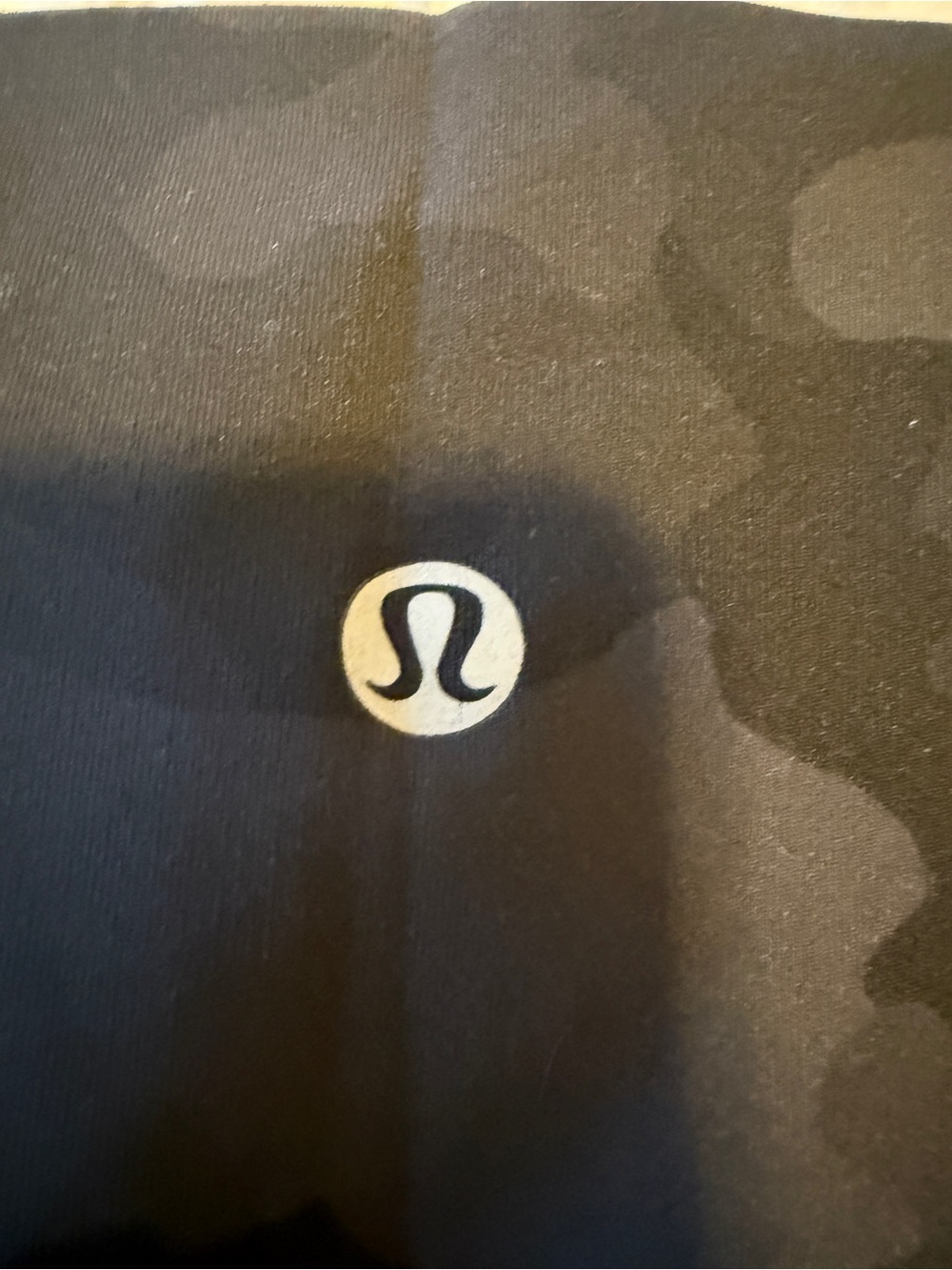 lululemon Black Camo Leggings with Logo